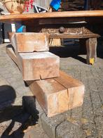 Eiken binten, Doe-het-zelf en Verbouw, Hout en Planken, Ophalen, Gebruikt, Eiken, 50 mm of meer