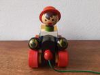 Vintage houten trekspeelgoed auto, Kinderen en Baby's, Speelgoed | Houten speelgoed, Ophalen of Verzenden, Zo goed als nieuw, Overige typen