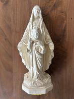 Oud vintage mariabeeld met kind van gips, Antiek en Kunst, Verzenden