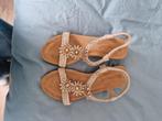Chassis sandaaltjes, 37, elastisch, zachte binnenzool, Beige, Chassé, Gedragen, Sandalen of Muiltjes