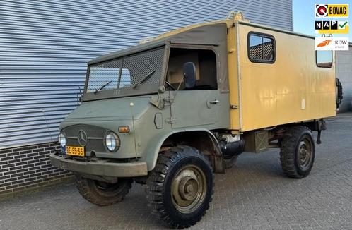 Mercedes-Benz Unimog 404S, Auto's, Bestelauto's, Te koop, 4x4, Mercedes-Benz, LPG, Handgeschakeld, Geïmporteerd, Groen, Vierwielaandrijving