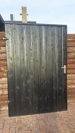 Houten Schuttingpoort / Tuindeur, Tuin en Terras, Ophalen, Gebruikt, 100 tot 150 cm, Draaipoort