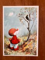 Paulus de Boskabouter kijkt naar een zwarte merel., Ophalen of Verzenden, Gebruikt, Tv, Foto of Kaart