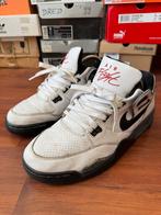 Nike Air Flight vintage rare 2008 white leather, Wit, Nike Air, Ophalen of Verzenden, Sneakers of Gympen