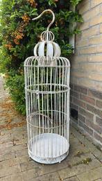 Prachtige brocante grote metalen vogelkooi, Antiek en Kunst, Curiosa en Brocante, Ophalen