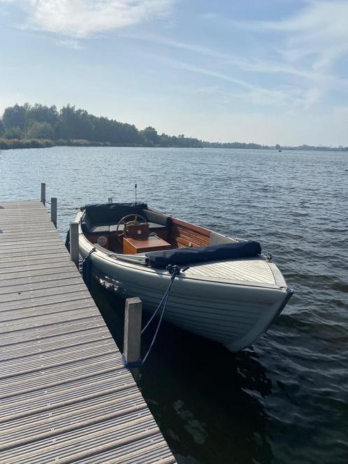 Ruime houten Sloep 6,5 meter - 2x zonnedek - Loodsjol, Watersport en Boten, Sloepen, Gebruikt, 10 tot 30 pk, 6 meter of meer, Binnenboordmotor