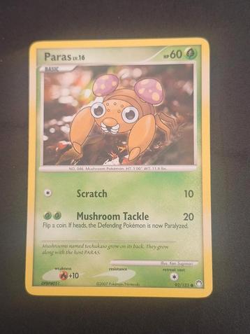 Paras 92/123 Pokemon Mysterious Treasures (Excellent/NM) beschikbaar voor biedingen