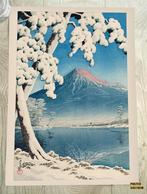 Kawase Hasui Kunst Poster Ukiyo E Winter Shin hanga, Verzenden, Nieuw, Rechthoekig Staand