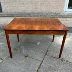 Deens design palissander uitschuifbare tafel jaren 50 60, Huis en Inrichting, Tafels | Eettafels, 50 tot 100 cm, 100 tot 150 cm