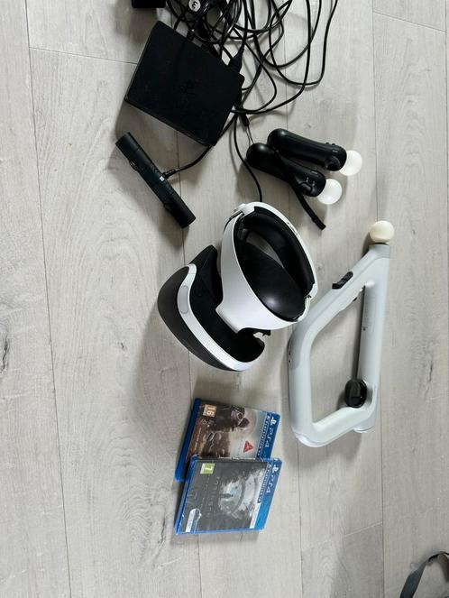 Hele complete PSVR zet (incl move controller en aim), Spelcomputers en Games, Spelcomputers | Sony PlayStation Consoles | Accessoires