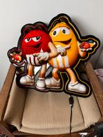 M&M’s neon reclame lamp, Verzamelen, Ophalen of Verzenden, Gebruikt, Lichtbak of (neon) lamp