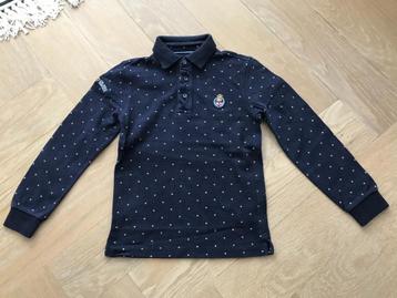 River Woods polo lange mouw blauw stip jongen 6 jaar mt 122 beschikbaar voor biedingen