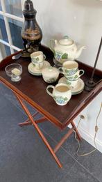 Houten buttlertray, Huis en Inrichting, Tafels | Sidetables, Ophalen, Gebruikt, Overige houtsoorten, 25 tot 50 cm