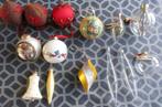bijzondere ballen en piek voor de kerstboom samen voor 4,00, Diversen, Kerst, Ophalen of Verzenden