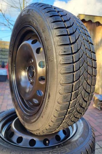 4 Winterbanden op 4x100 15" velgen 7mm VW Skoda Seat (149) beschikbaar voor biedingen