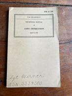 WO2 Amerikaans voorschrift leger instructie training 1943, Verzenden, Nederland, Boek of Tijdschrift