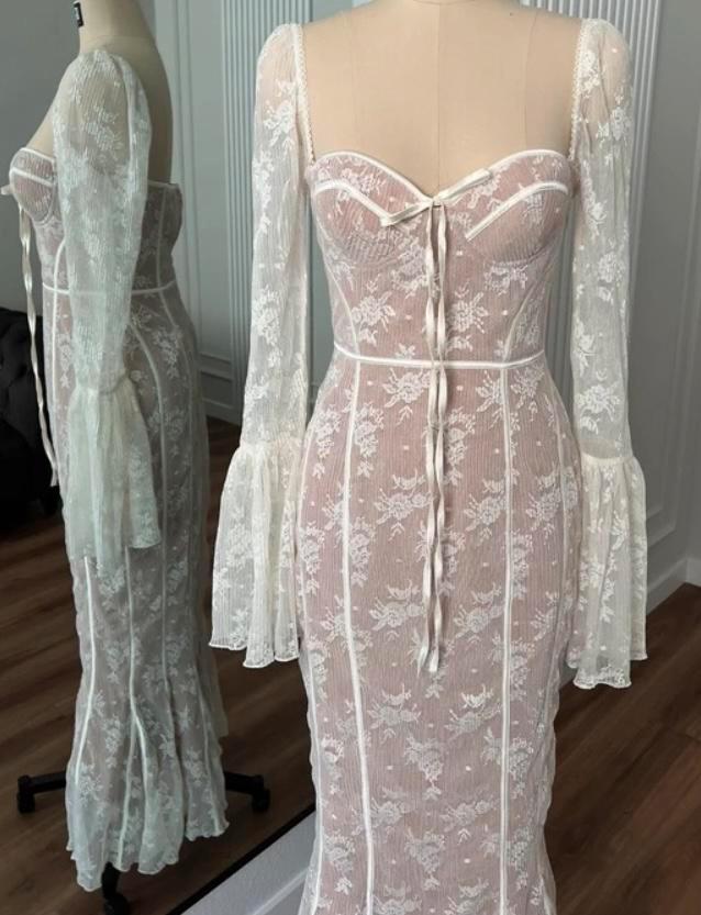 Jurk - blush kant - M / 38, Kleding | Dames, Jurken, Nieuw, Maat 38/40 (M), Roze, Onder de knie, Ophalen of Verzenden