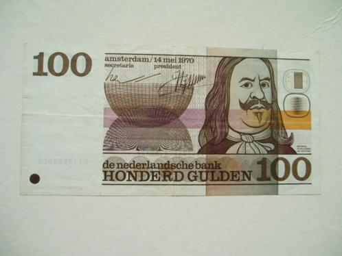1291. Nederland, 100 gulden 1970 de Ruyter., Postzegels en Munten, Bankbiljetten | Nederland, Los biljet, 100 gulden, Verzenden