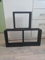 Zwarte wandboxen 25x25, Ophalen, Gebruikt
