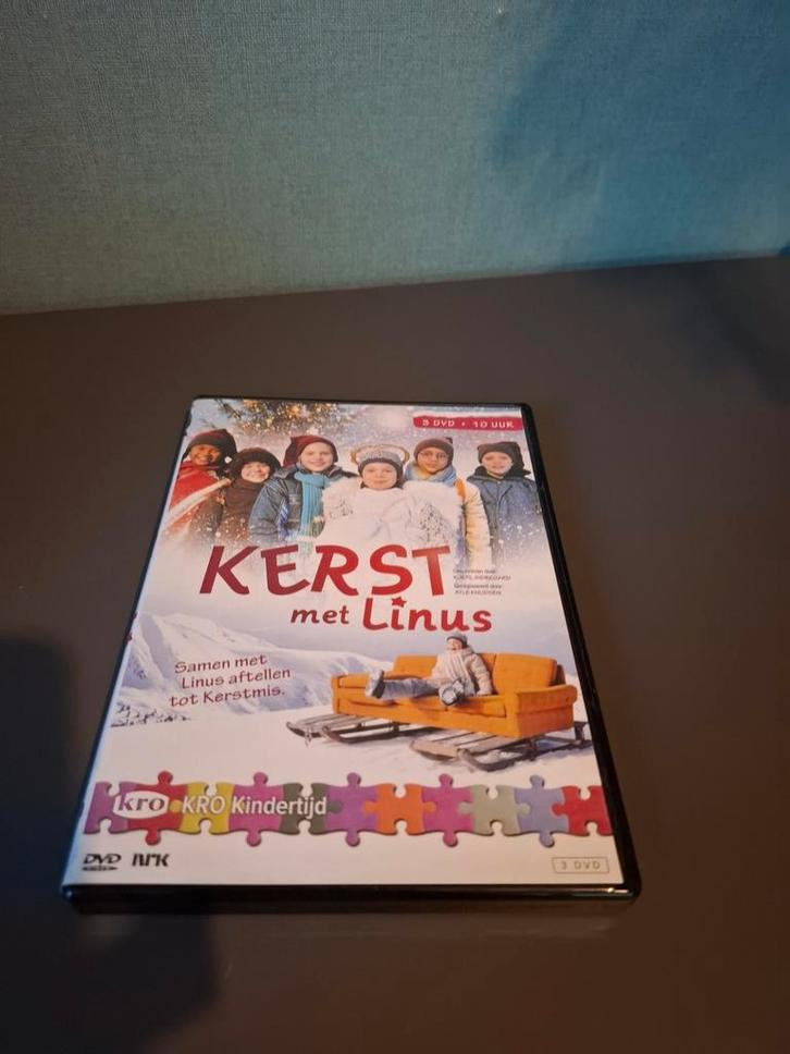 Kerst met Linus - DVD Boxset met 3 dvd's, Cd's en Dvd's, Dvd's | Kinderen en Jeugd, Zo goed als nieuw, Film, Overige genres, Boxset