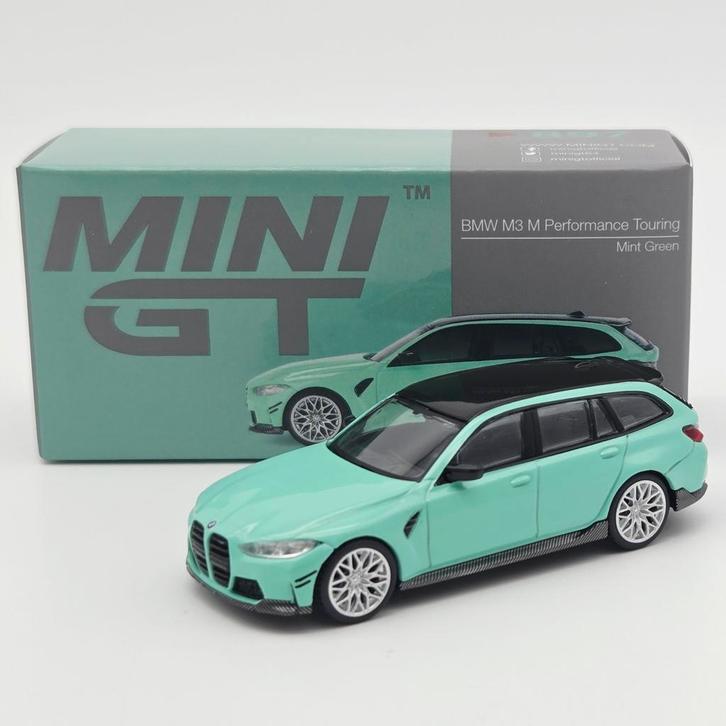 Mini GT BMW M3 Touring (G81) Mint Green, Hobby en Vrije tijd, Modelauto's | Overige schalen, Nieuw, Auto, Ophalen of Verzenden