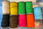 Partij gevlochten imitatie leer 3mm (+/- 600 meter), Ophalen of Verzenden, Nieuw, Overige typen