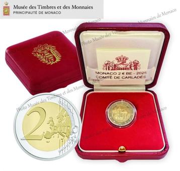 2 euro Monaco “Graafschap Carladès’’ Proof 2025 beschikbaar voor biedingen