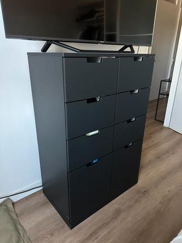 NORDLI Ikea ladekast kast 8 deurs - Zwart  beschikbaar voor biedingen