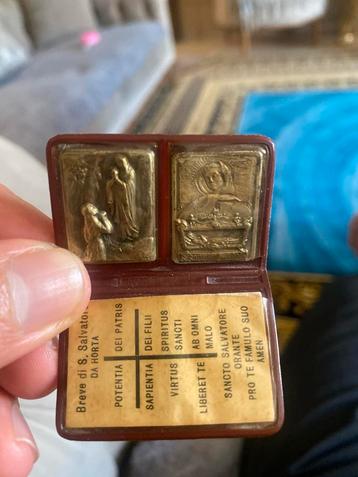 katholieke devotie-medaille of “Breve di S. Salvatore da H beschikbaar voor biedingen