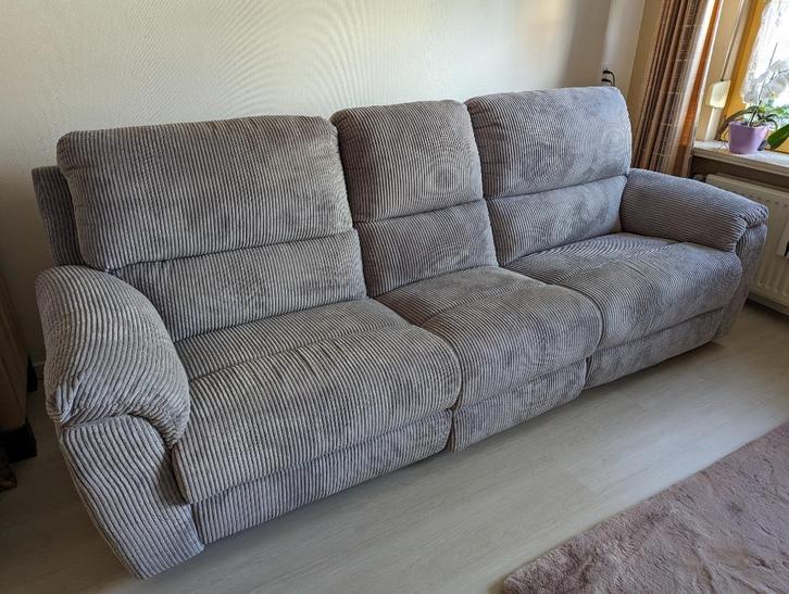 3zits bankstel, Huis en Inrichting, Banken | Bankstellen, Gebruikt, Rechte bank, Driepersoons, 250 tot 300 cm, 75 tot 100 cm, Stof