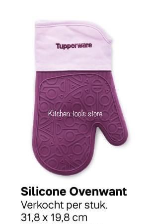 Tupperware silicone ovenwant oven handschoen voorraad beschikbaar voor biedingen