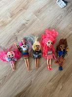 Lot: 4 LOL poppen & 1 Barbiepop, Kinderen en Baby's, Ophalen of Verzenden, Gebruikt, Barbie
