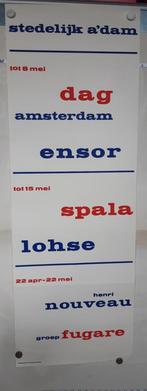 Poster Stedelijk Museum Amsterdam Ensor en Lohse, Verzamelen, Posters, Verzenden, Zo goed als nieuw, Rechthoekig Staand, Reclame