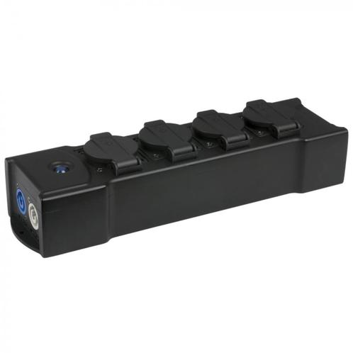 9x Showtec PowerBOX 4 verdeelblok Powercon in en 2x uit, Muziek en Instrumenten, Kabels en Stekkers, Zo goed als nieuw, Apparatuur