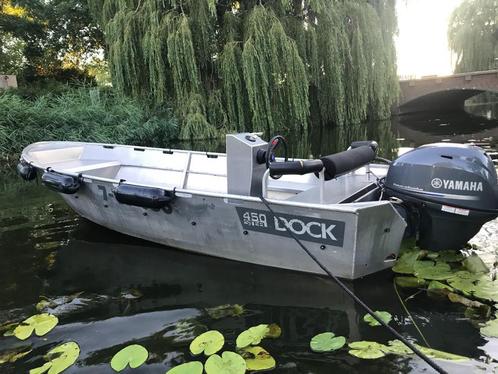 Dock Steel 450 – Aluminium - Yamaha 30 PK, Watersport en Boten, Sloepen, Gebruikt, 30 tot 50 pk, 3 tot 6 meter, Buitenboordmotor