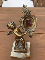 Antieke Zakhorloge Standaard Engel Brons, Antiek en Kunst, Ophalen of Verzenden, Brons