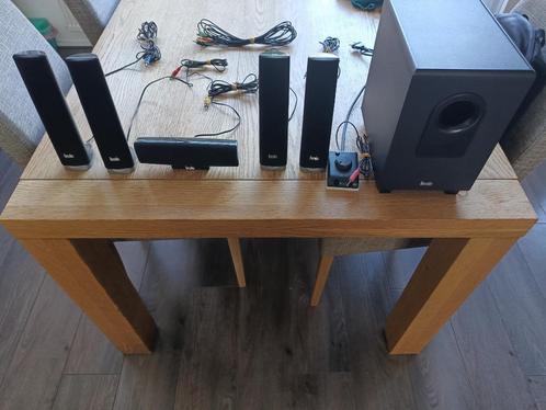 Hercules XPS 5.1 70 Slim speakerset, Computers en Software, Pc speakers, Gebruikt, Audiokanaal 5.1, Ophalen of Verzenden
