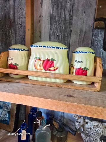 Peper en zout stel antieke beschikbaar voor biedingen