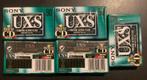 5 Sony UX-S 90 chrome cassettes gesealed, 2 t/m 25 bandjes, Overige genres, Ophalen of Verzenden, Nieuw in verpakking