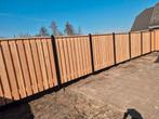 tuin schutingen tekoop met banden en palen antraciet kleur, Ophalen of Verzenden, Nieuw, Minder dan 3 meter