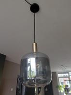 Industriële Hanglamp Rookglas Goud Zwart, Ophalen, Zo goed als nieuw, Glas, Minder dan 50 cm