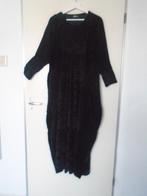 Prachtige Lange Vlinder Velvet Jurk Jillaba XXL-XXXL-XXXXL, Kleding | Dames, Grote Maten, Verzenden, Nieuw, Zwart, Jurk