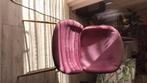 4 x eettafel stoelen roze met goudkleurige poten, Ophalen of Verzenden, Gebruikt, Overige kleuren