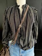 ANTIK BATIK feestelijk blousje zwart goud zeer goede staat M, Kleding | Dames, Ophalen of Verzenden, Zo goed als nieuw, Zwart