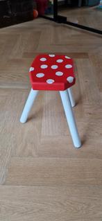 Paddenstoel kinderkruk driepoot, Ophalen, Hout