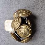 Koperen knopen met anker marine 8x, Ophalen of Verzenden, Gebruikt, Knoop of Knopen