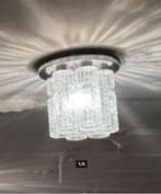 3 x vintage plafonniere Boris Tabacoff 60er stukprijs, Ophalen, Zo goed als nieuw, Glas, Vintage design