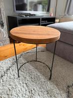 Twee houten bijzettafels, Ophalen, Minder dan 45 cm, Minder dan 55 cm, Gebruikt