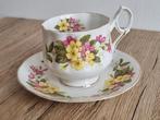 Mooie Vintage Kop en Schotel Rosina Wild flowers England, Huis en Inrichting, Keuken | Servies, Verzenden, Zo goed als nieuw, Overige stijlen