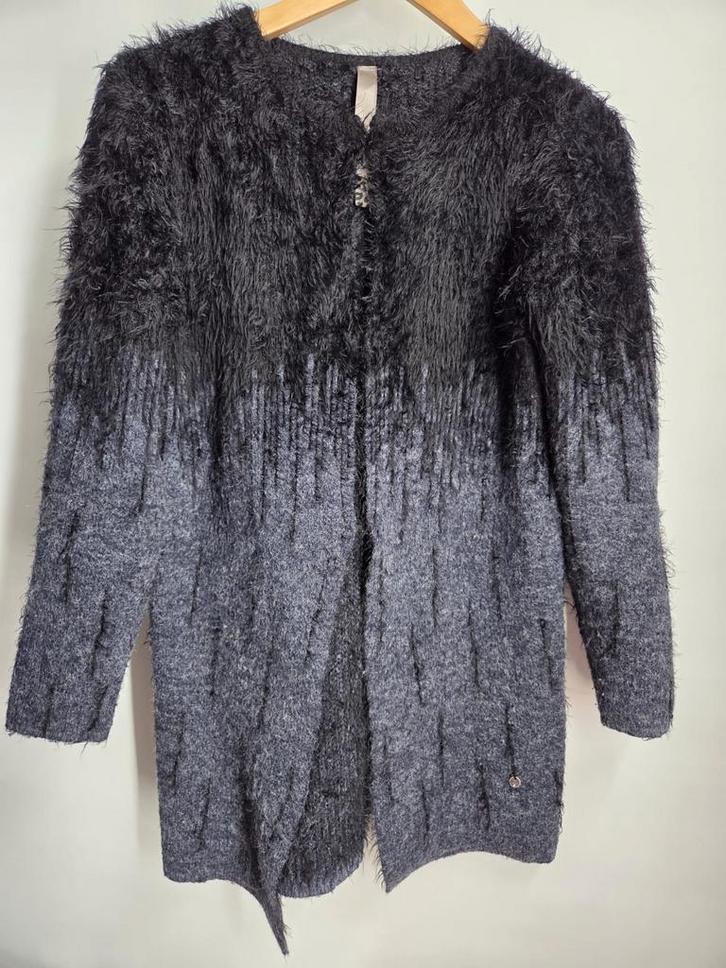 Poools Vest Maat 38 Donkerblauw/Zwart - Als Nieuw!, Kleding | Dames, Truien en Vesten, Zo goed als nieuw, Maat 38/40 (M), Blauw